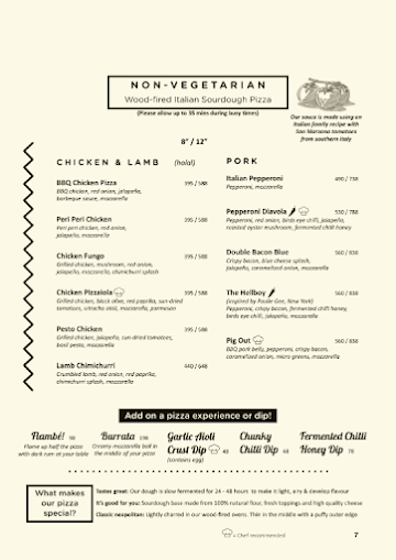 The Pizza Bakery menu 