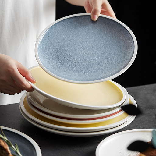 Title 9, Nordic Color Western Food Dishes Restaurant Set...