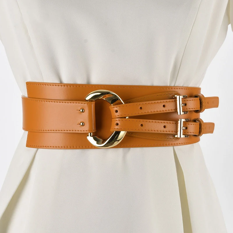 Joint de taille en cuir irrégulier, costume décoratif pour femmes, robe à la mode, pull, ceinture