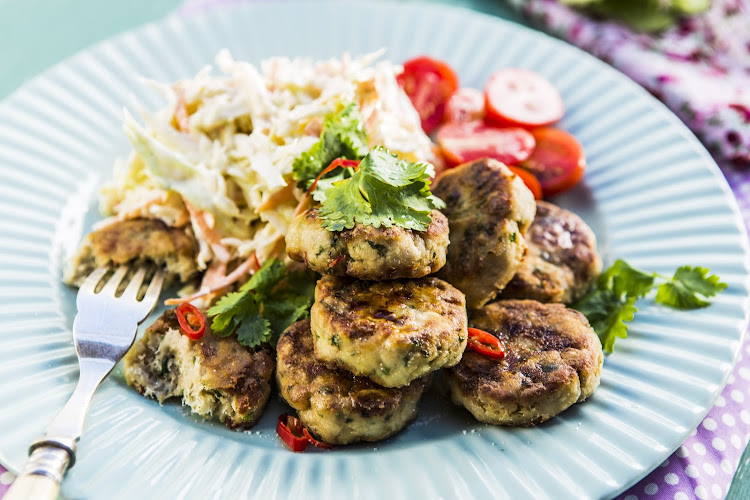 Crispy Asian fish cakes.