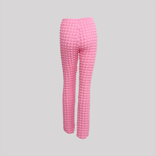 Title 11, High Waist Popcorn High Elastic Loose Street Ca...