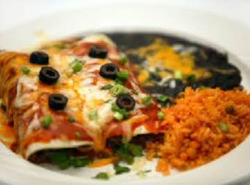 CHICKEN ENCHILADA  Plate  By Freda