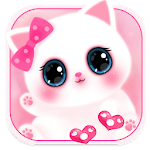 Cover Image of ดาวน์โหลด Pink Cute Kitty 3D Live Lock Screen Wallpapers 1.0 APK