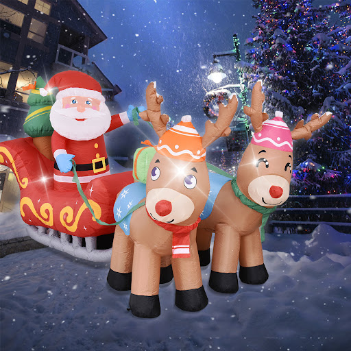 Title 4, Celebrate Christmas with the Elk Sleigh Santa C...