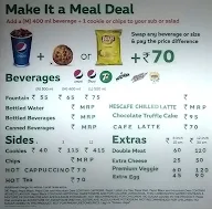 Subway menu 1