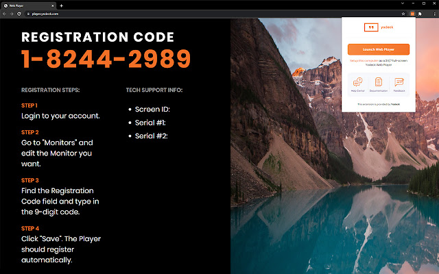 Yodeck Web Player Extension chrome extension