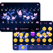 Neon Butterfly Emoji iKeyboard 1.1 Icon