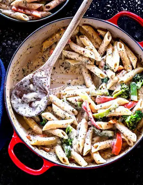 Cheese Chicken Penne White Sauce Pasta