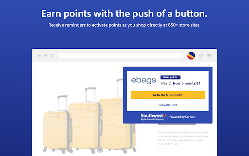 Rapid Rewards Shopping® button