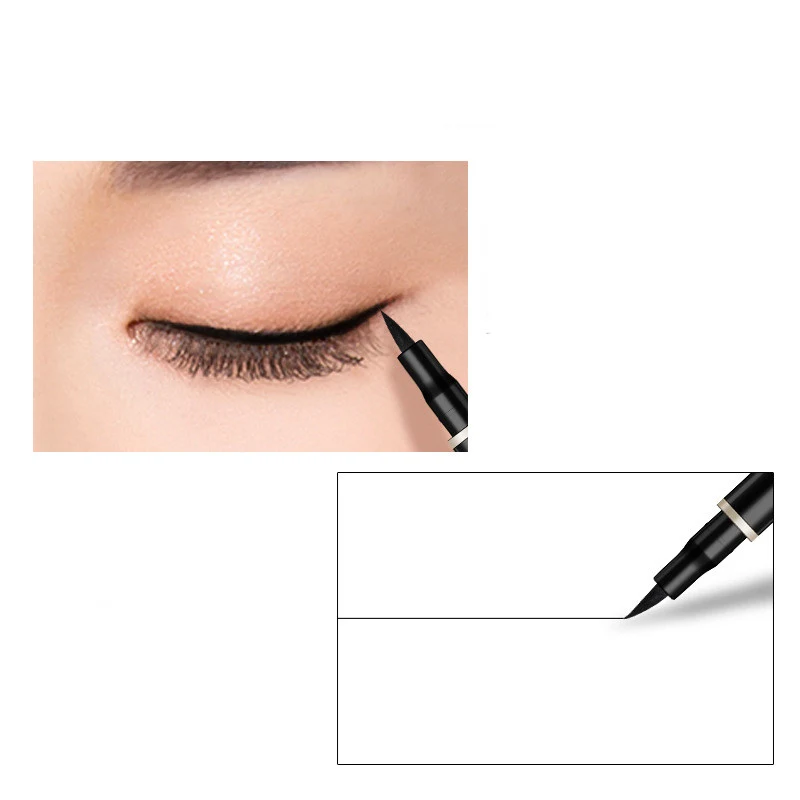 Delineador de ojos impermeable de larga duración con diseño, resistente al agua y de larga duración para una mirada perfecta todo el día.