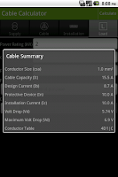 Cable Calculator Screenshot