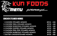 Kun Foods menu 1