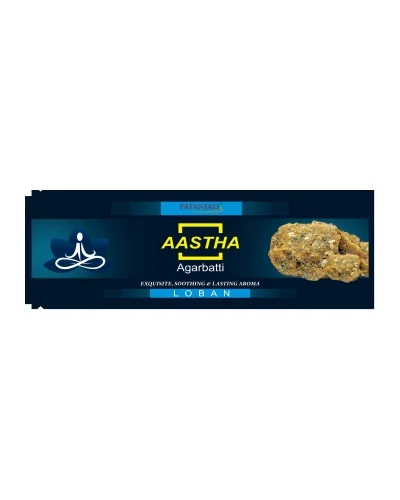 Patanjali Aastha Agarbatti Loban - 18 Stick - 25 gm