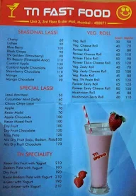 Tn Fast Food menu 1