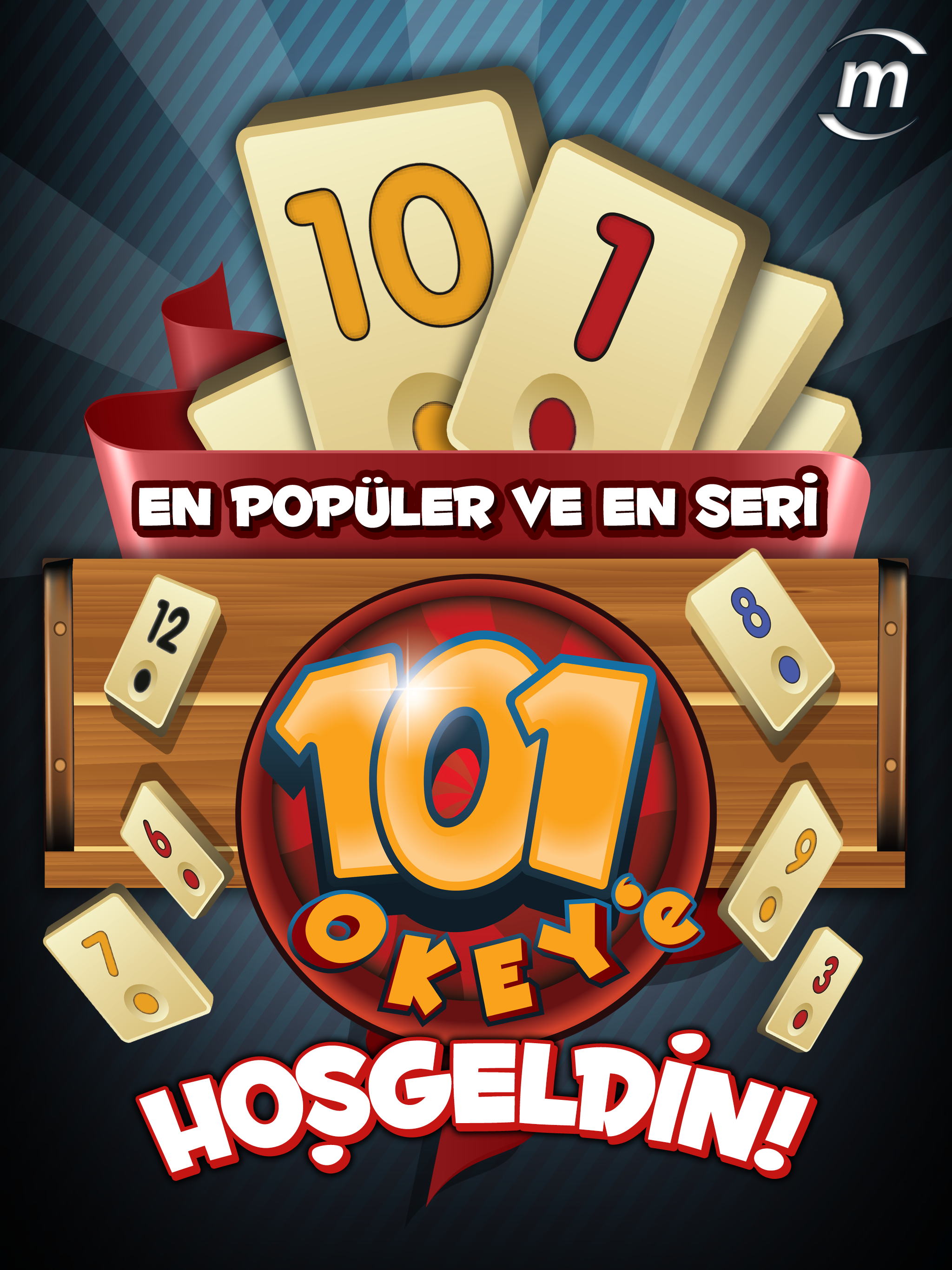 Android application 101 YüzBir Okey Çanak screenshort