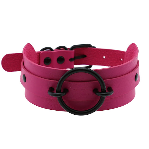 Title 12, Collier en cuir PU à personnalité exagérée pour...