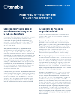 Protección de Terraform con Tenable Cloud Security