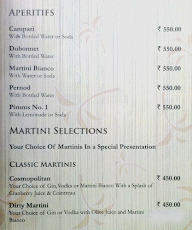 The Aqua Bar menu 1