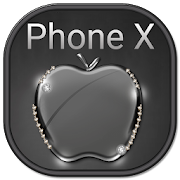 Black Crystal Apple for Phone X and OS 11 Theme 1.1.1 Icon