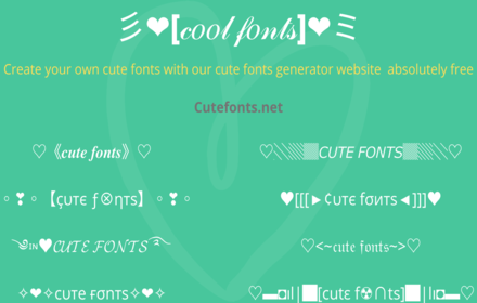 Cute Fonts 𝓬𝓸𝓹𝔂 𝓹𝓪𝓼𝓽𝓮 small promo image