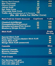 Giani's Ice Cream menu 3