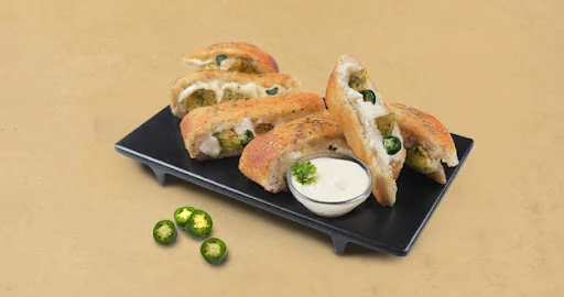 Chicken Herb Stuffed Garlic Breadsticks + Cheesy Dip [FREE]