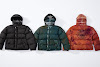 stone island x supreme painted camo crinkle down jacket