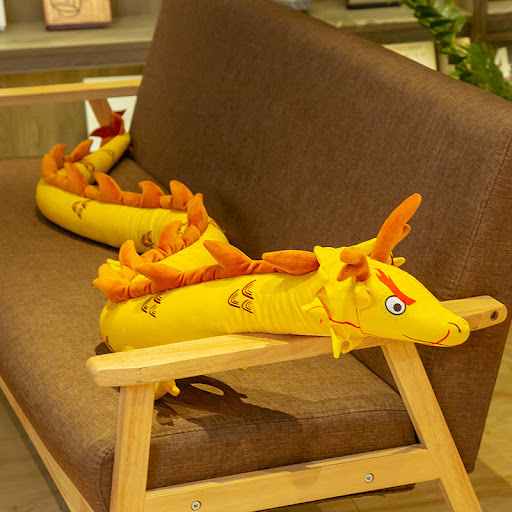 Title 2, Chinese dragon plush toy doll pillow soft and c...