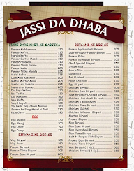 Jassi Da Dhaba menu 2