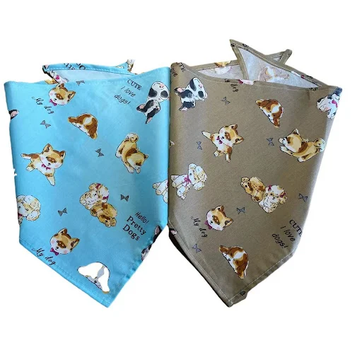 20pcs/lot New arrival Christmas cute Dog patterns Dog Puppy Pet cotton bandanas Collar scarf Pet tie Y111901