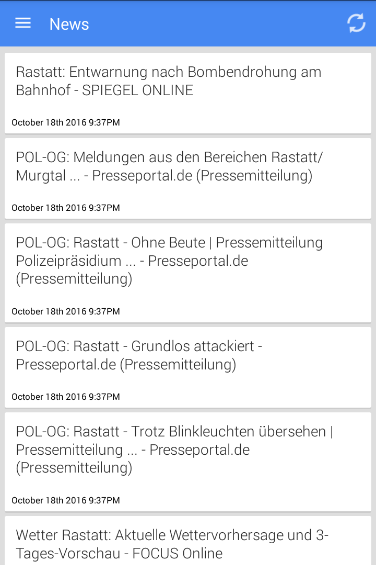 Nachrichten aus Rastatt Screen 3