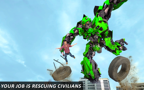 How to download Real Flying Robot Helicopter Transform City Rescue patch 1.1 apk for pc