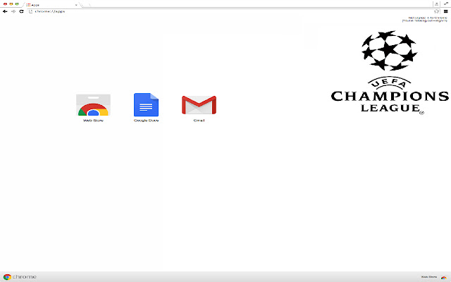 UEFA Champions League chrome extension