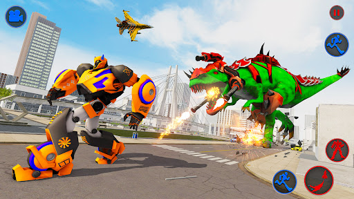 Screenshot Flying Dino Robot Car Games