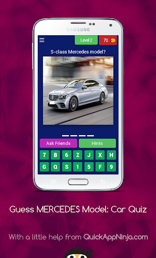Guess MERCEDES Model Quiz New Car Game