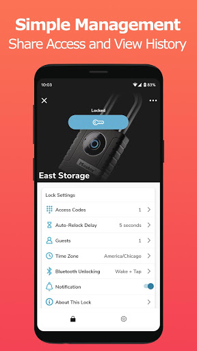 Screenshot Master Lock Vault Home