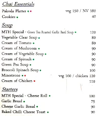 The Tea House menu 1