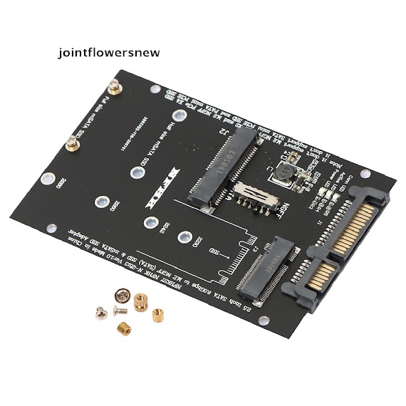 Jointflowersnew M.2 Ngff Msata Ssd To Sata 3.0 Adapter 2 In 1 Converter Card For Pc Laptop Jfw