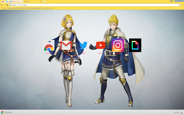 Fire Emblem Warriors 1920X1080 THEME chrome extension