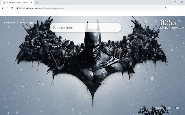 Batman Wallpapers HD La nueva pestaña DC Comics Themes