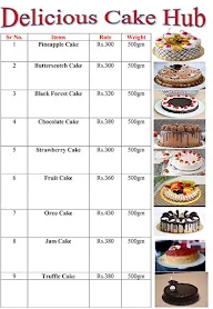 Deliciouse Cake Hub menu 3