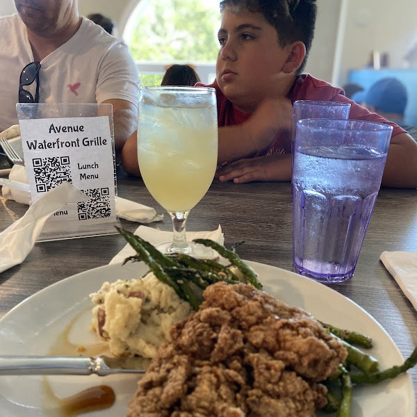 Maple Pecan Fried Chicken with Lavender Lemonade made with Blue Shark Gluten Free Vodka