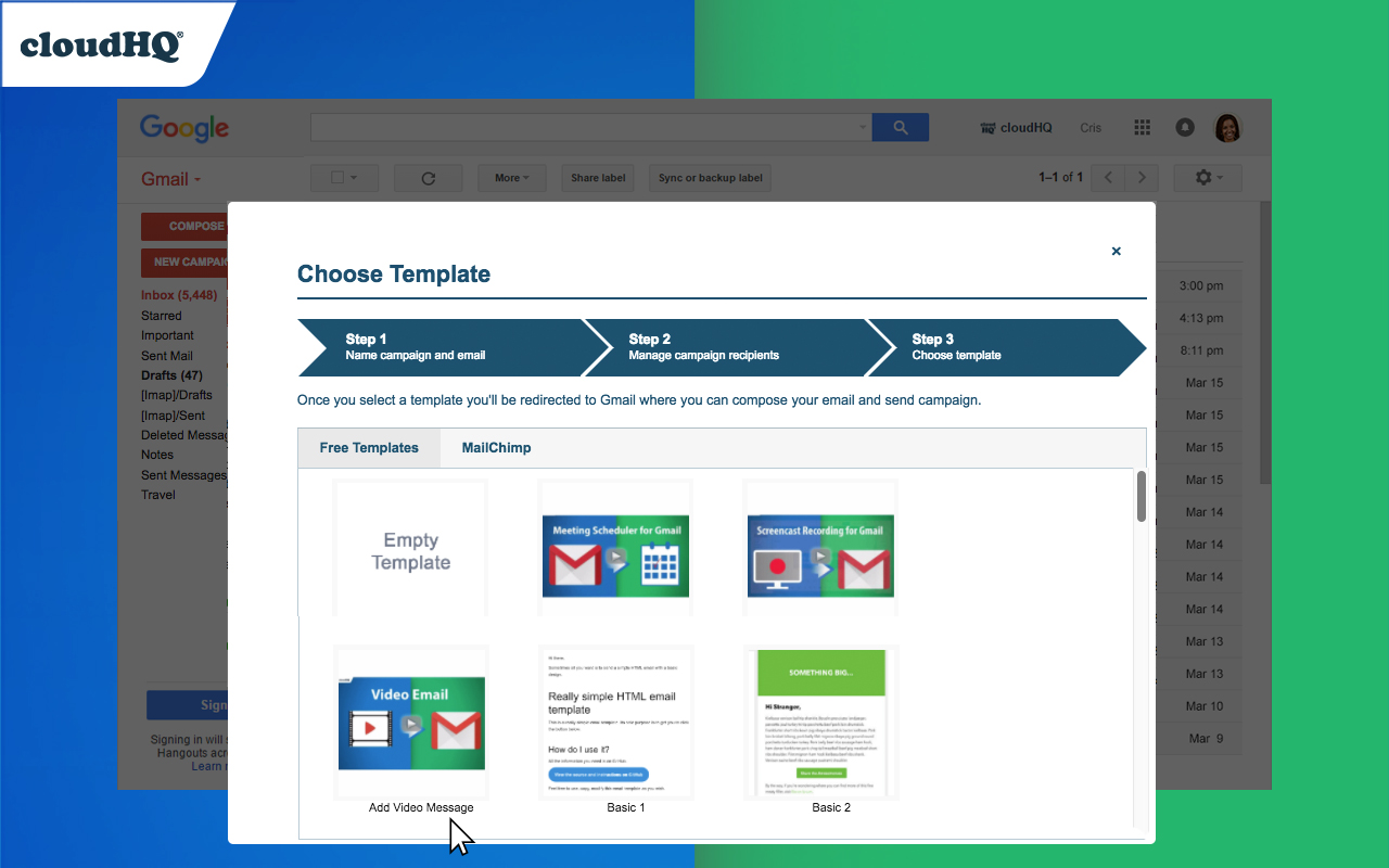 MailKing: Email Campaigns in Gmail by cloudHQ Preview image 5