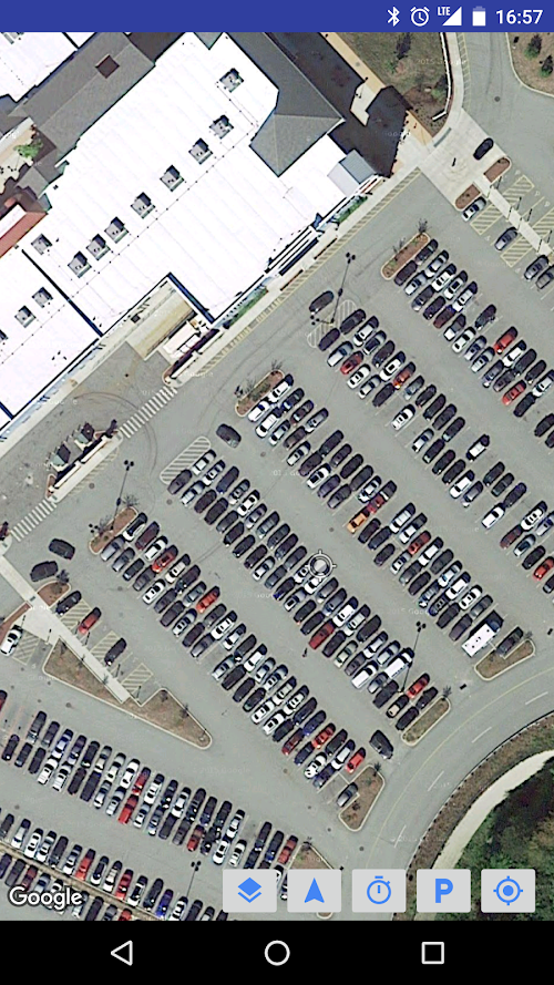 Android application Parking Reminder screenshort