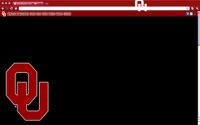 University of Oklahoma Theme chrome extension