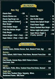 A2Z Burgers menu 1