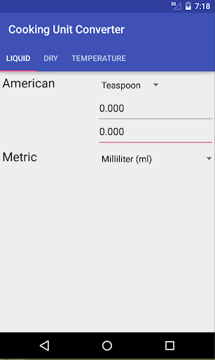 Cook Unit Converter US Metric