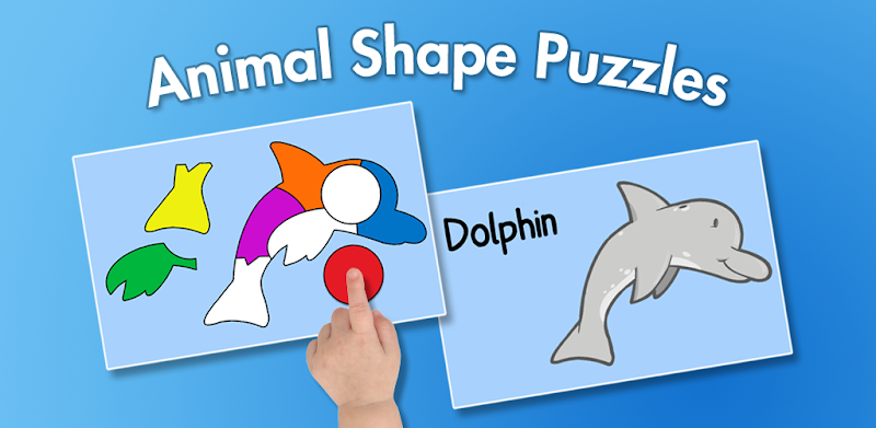 Animal Shape Puzzle Lite for preschool kids 🐬🦄