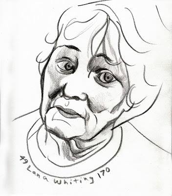 Photo: A drawing I did of my mom back in 2007 or so. I like how the loose line work turned out on this one, although the shading could have been better.  Also, I drew this from a photo where she was giving me more of a funny disapproving look, or "The Look" as it has come to be called, rather than the sad expression that ended up in this drawing. The disapproval was mostly due to me taking a picture of her. Also, mom didn't like how I made her look "old and wrinkled" in this drawing. My response was that, although I was a good artist, I was not a miracle worker. ;) I miss you, Mom.

This is also posted on my blog: http://johnathanwhiting.blogspot.com/2008/09/mom.html