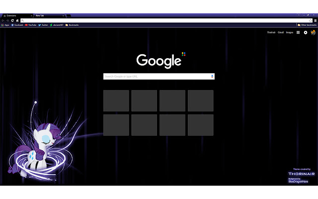 Rarity Theme chrome extension